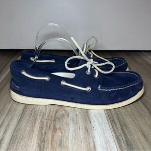 Sperry Top Sider Blue 2 Eye Boat Shoes Mens Size 8.5 M